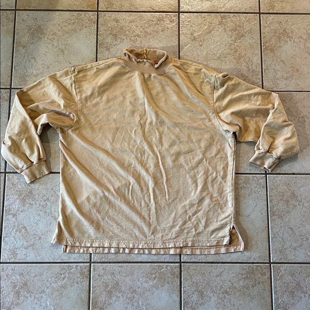 Vintage Express Rollneck Long Sleeve Pullover Buttercup Yellow, Sz L/XL